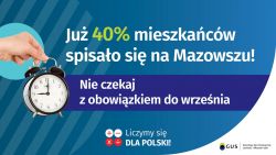 Już 40ieszkańców spisało się na Mazowszu!