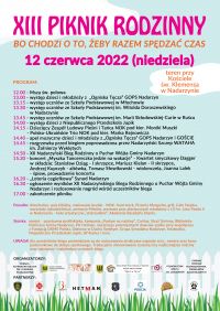 Plakat Piknik Rodzinny 2022-nowy