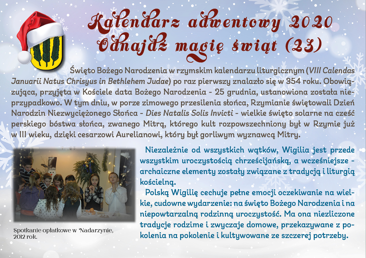 Kalendarz adwentowy 2020 - odnajdź magię świąt