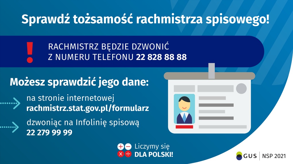 Sprawdź tożsamość rachmistrza spisowego!