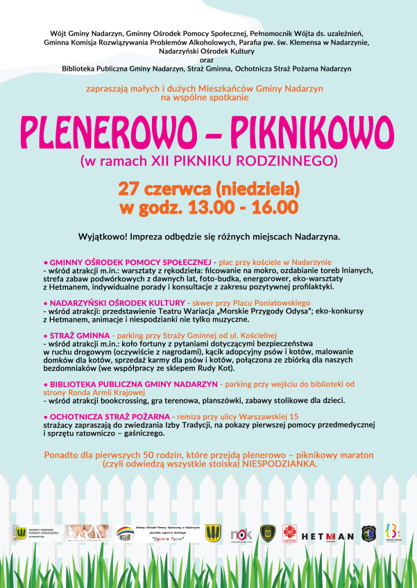 Piknik Rodzinny PLENEROWO - PIKNIKOWO