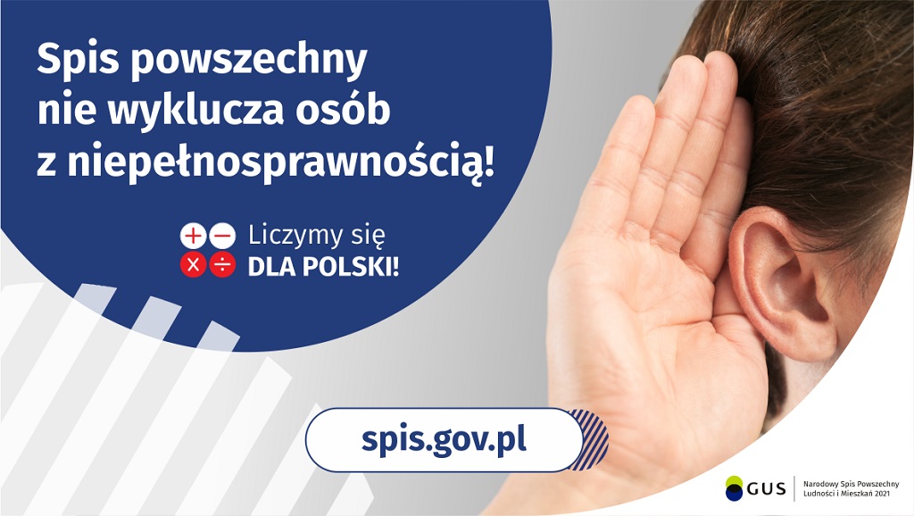 Spis nie wyklucza osób z niepełnosprawnością!