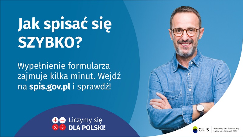 Jak spisać się szybko? Wypełnienie formularza zajmie kilka minut. Wejdź na spis.gov.pl i sprawdź!