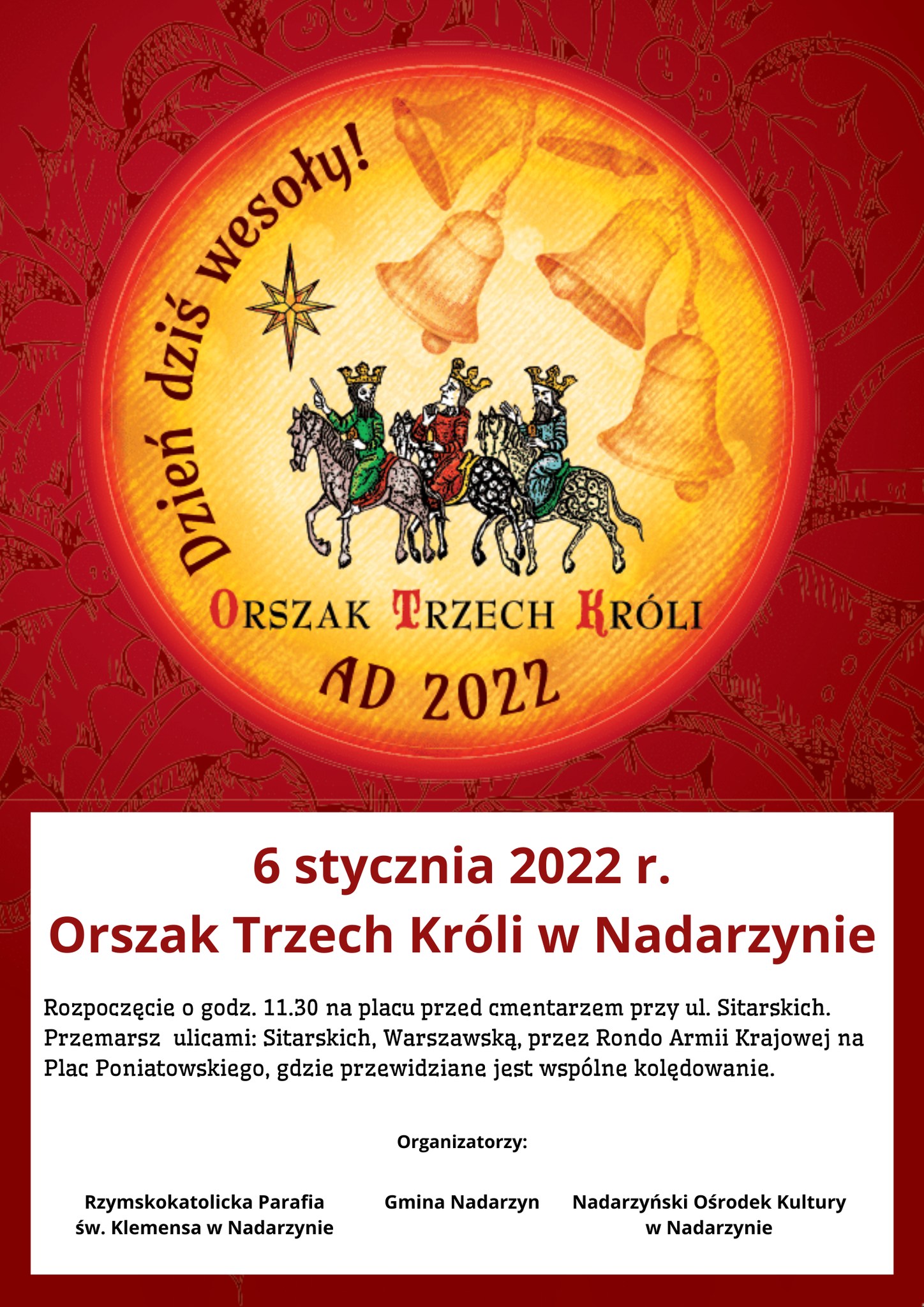 Orszak Trzech Króli w Nadarzynie  - 6 stycznia 2022 r.