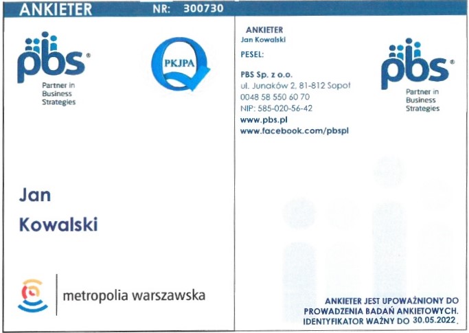 Plan Zrównoważonej Mobilności Miejskiej dla metropolii warszawskiej (ang. Sustainable Urban Plan Mobilny – SUMP) - ankieta