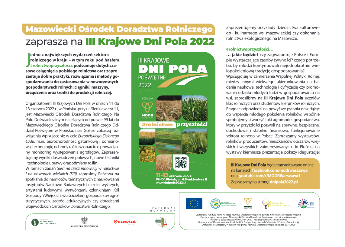 III Krajowe Dni Pola 2022