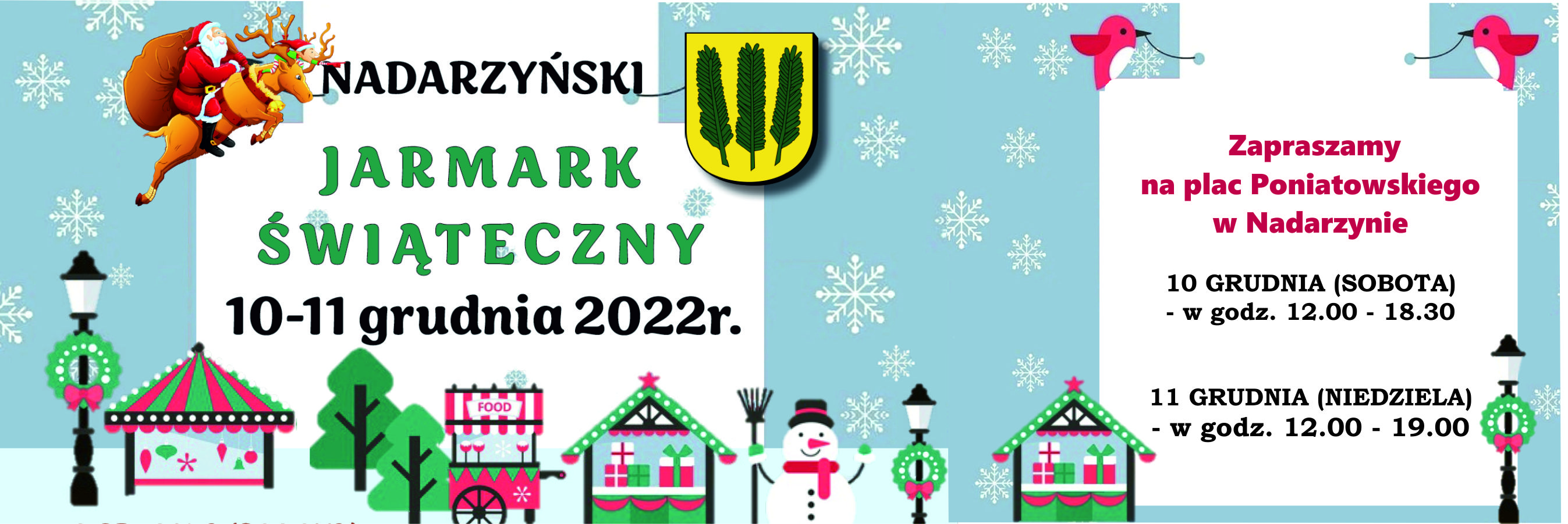 10 i 11 grudnia 2022 r. podczas Jarmarku w Nadarzynie swoje stoisko będą miały placówki oświatowe z terenu naszej gminy