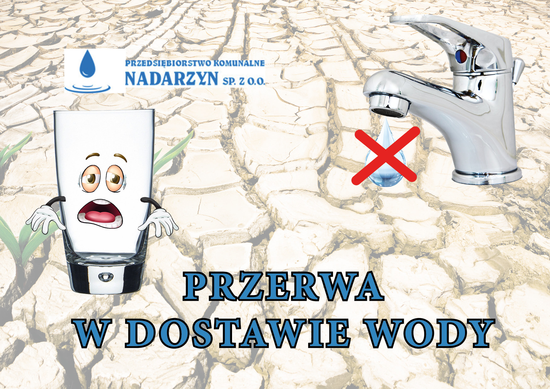 UWAGA - przerwa w dostawie wody w Ruścu!!!