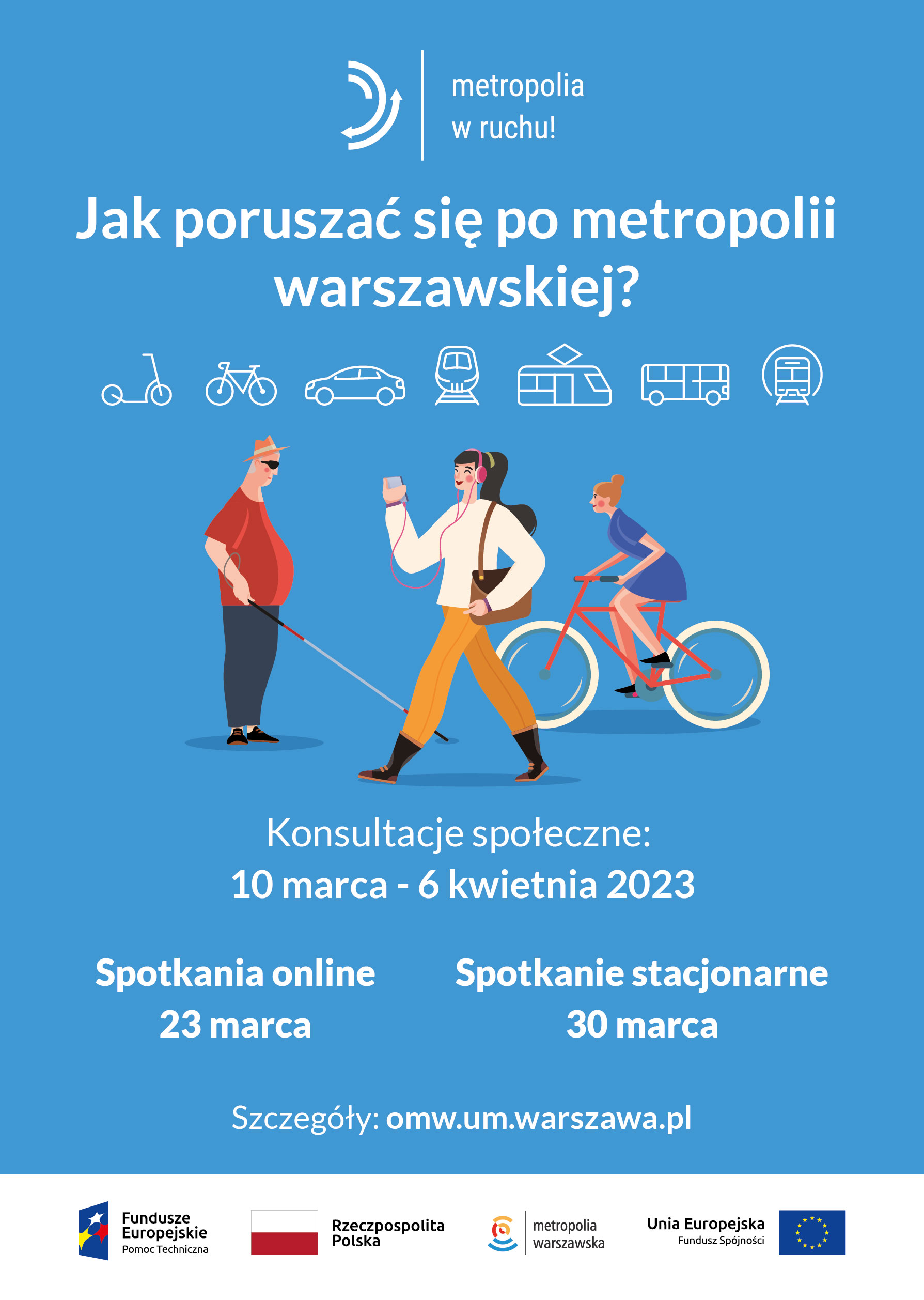 III etap konsultacji społecznych dot. Planu Zrównoważonej Mobilności Miejskiej (SUMP) dla metropolii warszawskiej