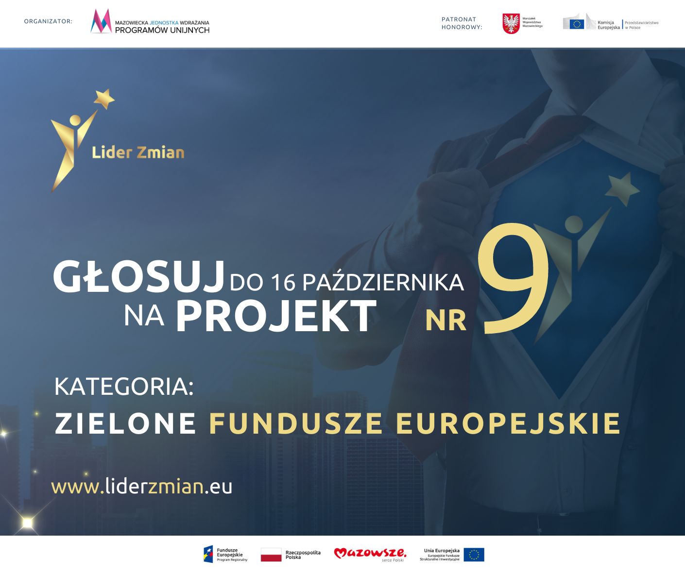 "Lider Zmian Funduszy Europejskich 2023" – zapraszamy do głosowania na projekty realizowane w gminie Nadarzyn