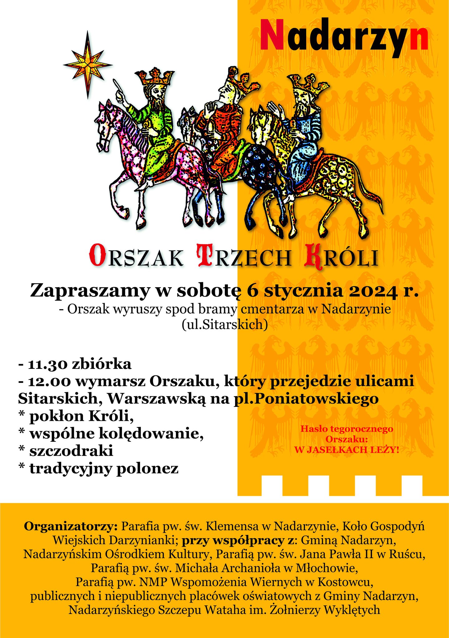 ZAPROSZENIE NA ORSZAK TRZECH KRÓLI