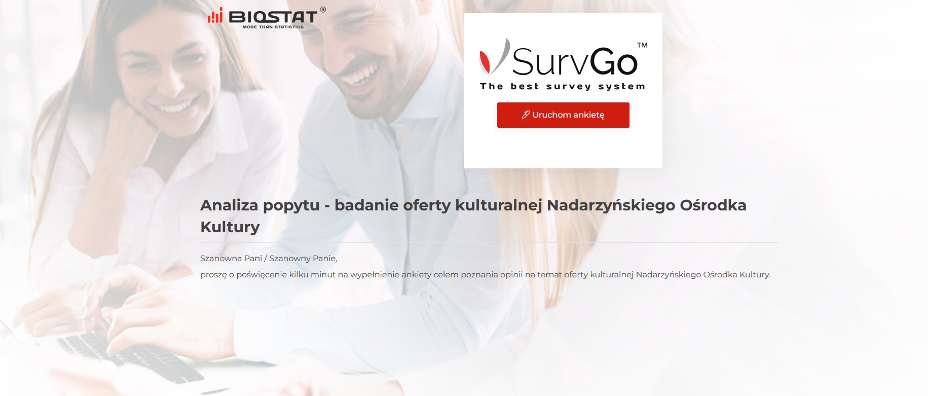 Analiza popytu - badanie oferty kulturalnej Nadarzyńskiego Ośrodka Kultury - ankieta