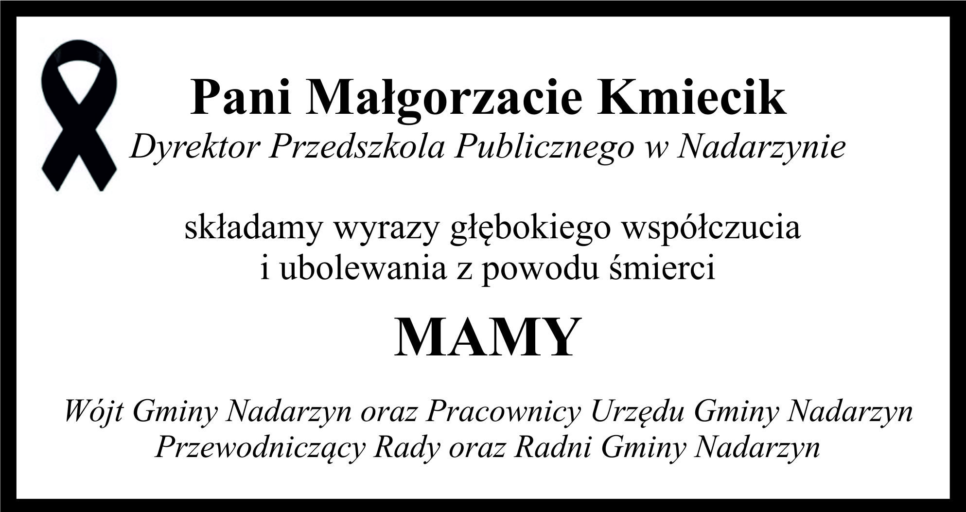 Kondolencje