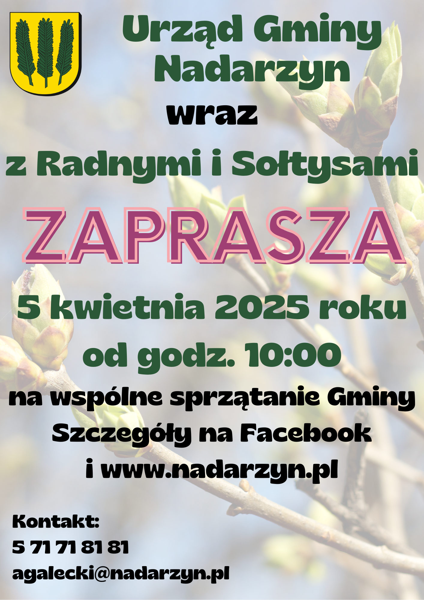 Wiosenne sprzątanie Gminy Nadarzyn