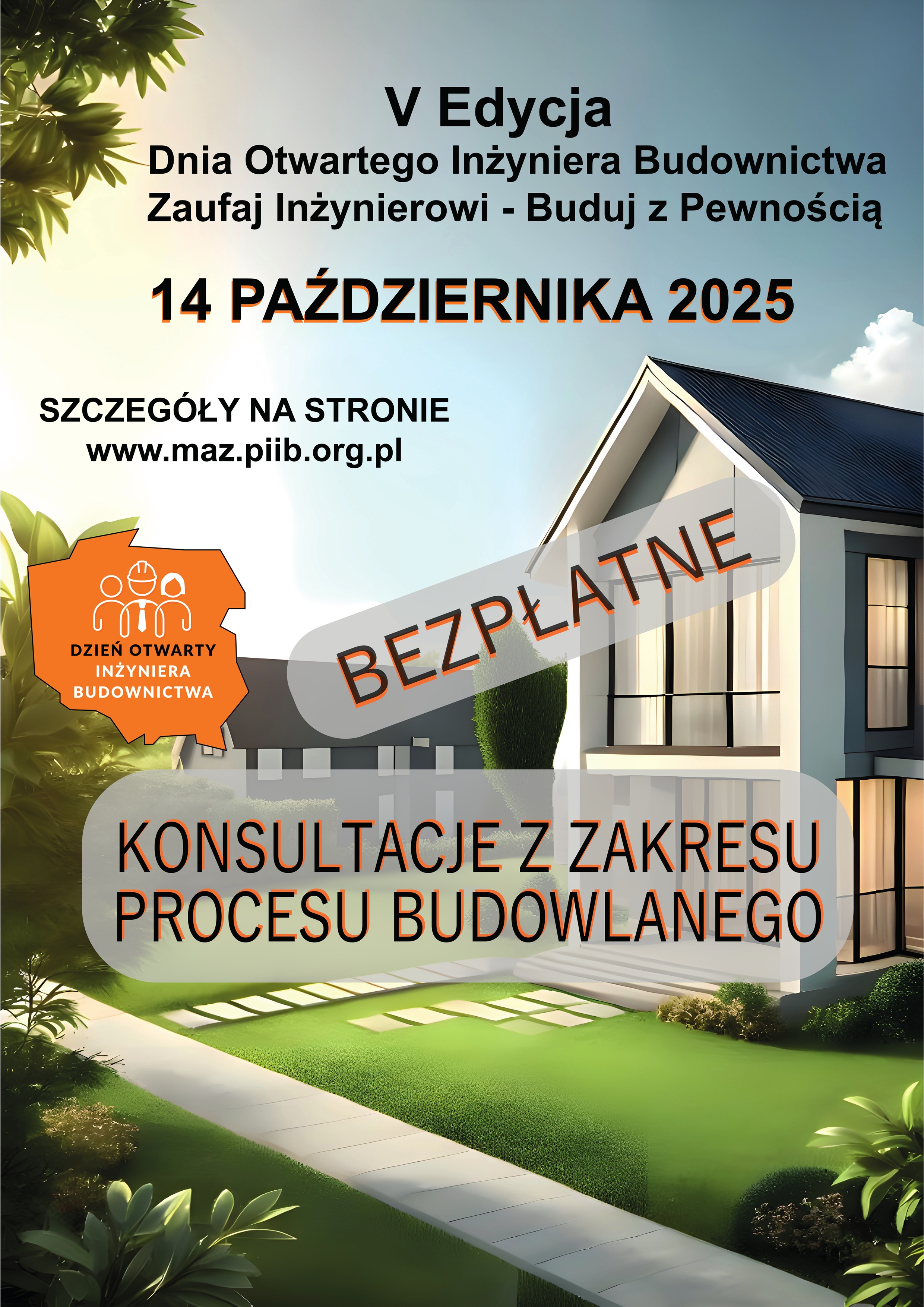 V edycja Dnia Otwartego Inżyniera Budownictwa Zaufaj Inżynierowi - Buduj z pewnością