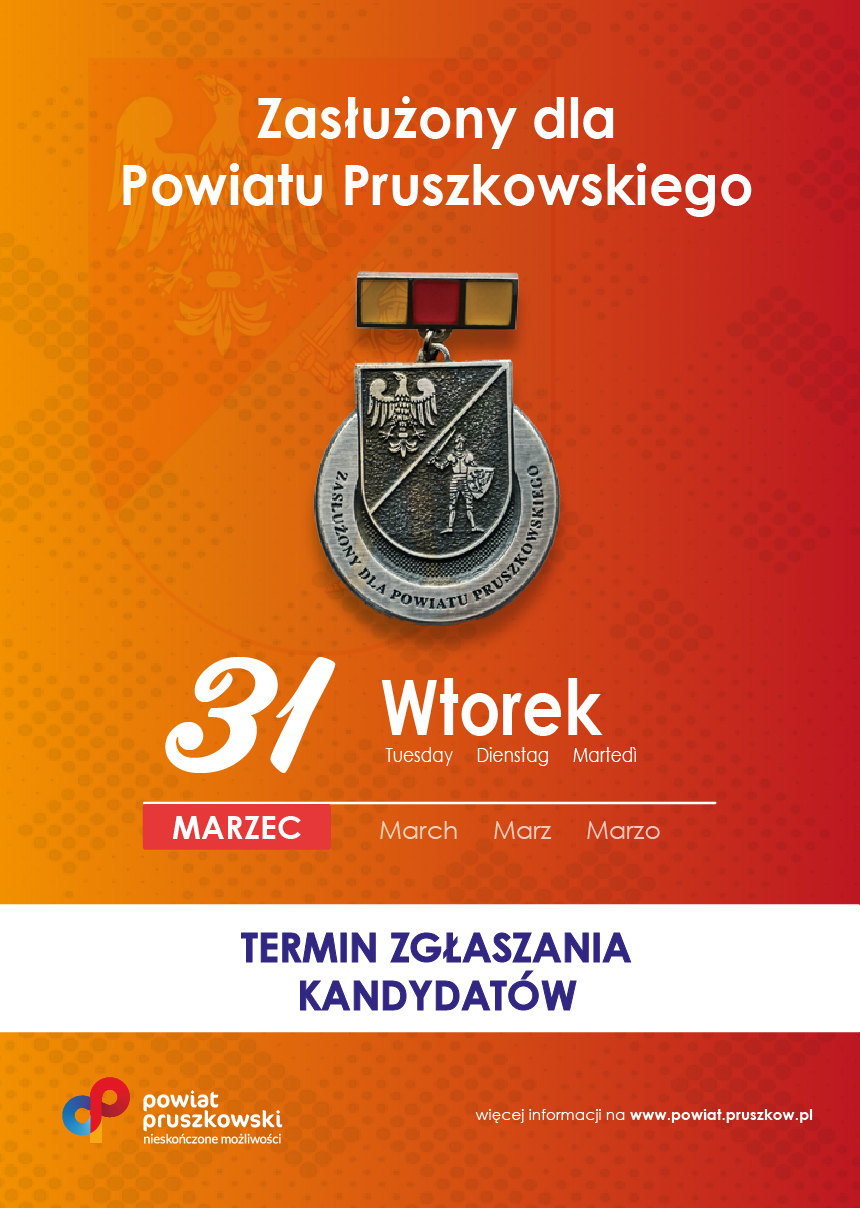 „Zasłużony dla Powiatu Pruszkowskiego 2026”